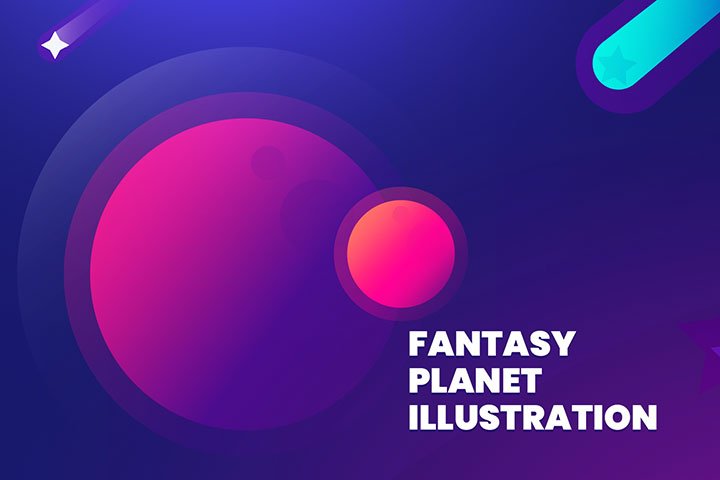 Fantasy Planet Illustration | Bisckut