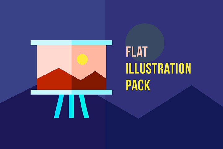 Flat Illustration Pack | Bisckut