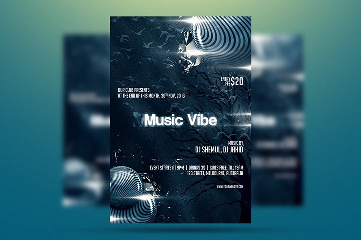 Flyer of Music Vibe | Bisckut