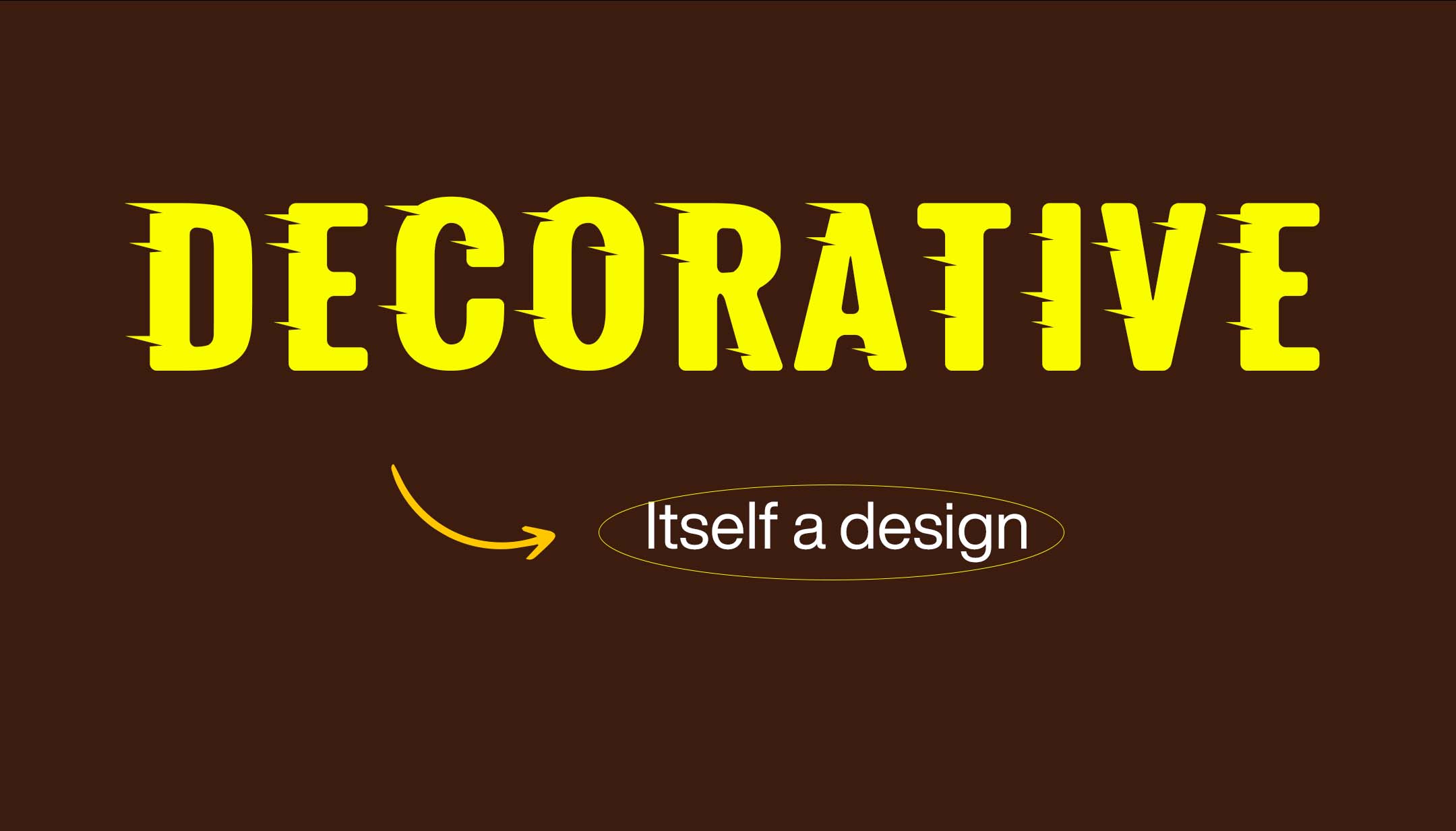 Decorative font, Typography