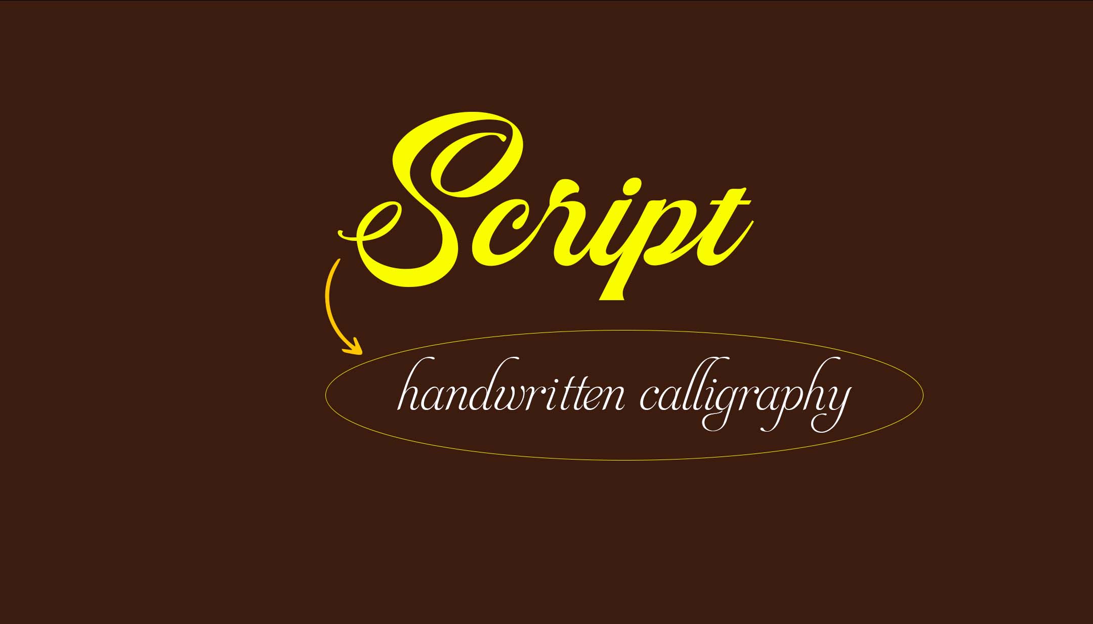 Script Font, Typography