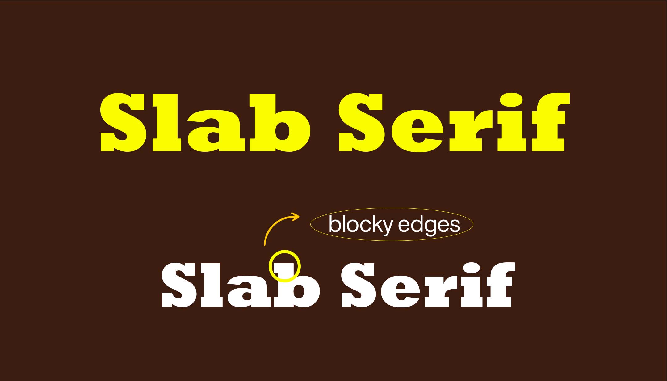 Slab serif