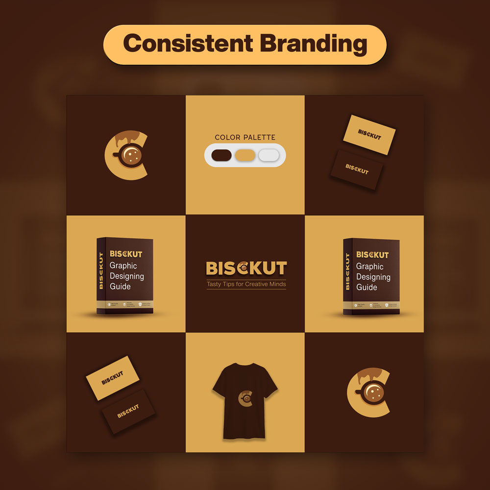 Consistent Branding, Brand identity, social media design ideas