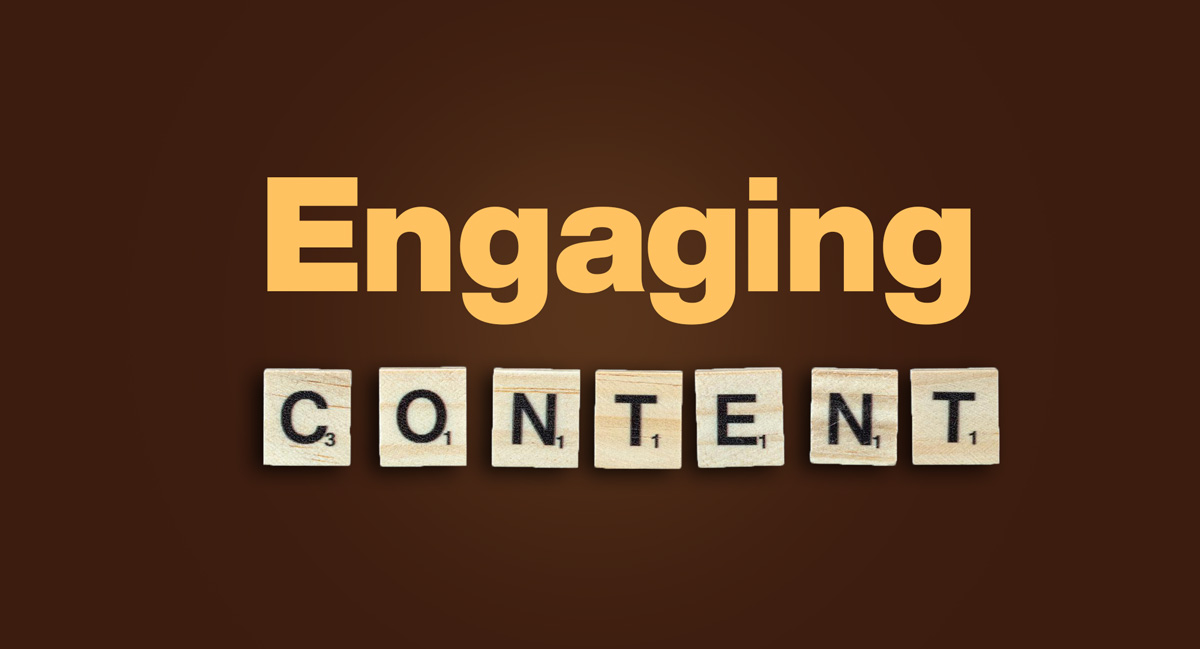 Engaging content, graphic design ideas