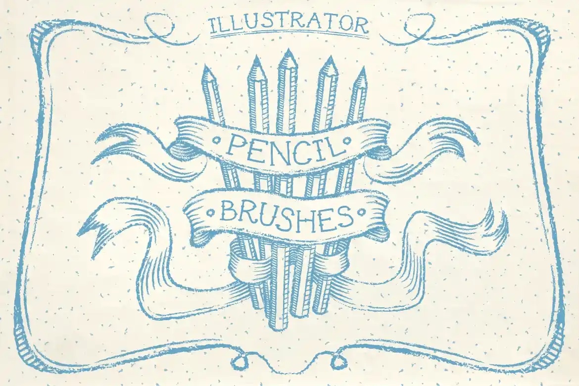 Pencil brushes for adobe illustrator