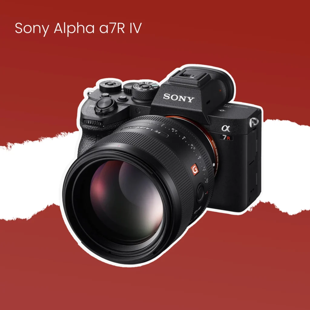 Visual of Camera for car photography, sony alpha a7R IV