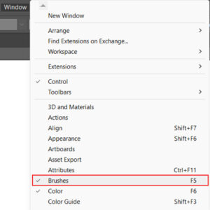 Steps to add brush