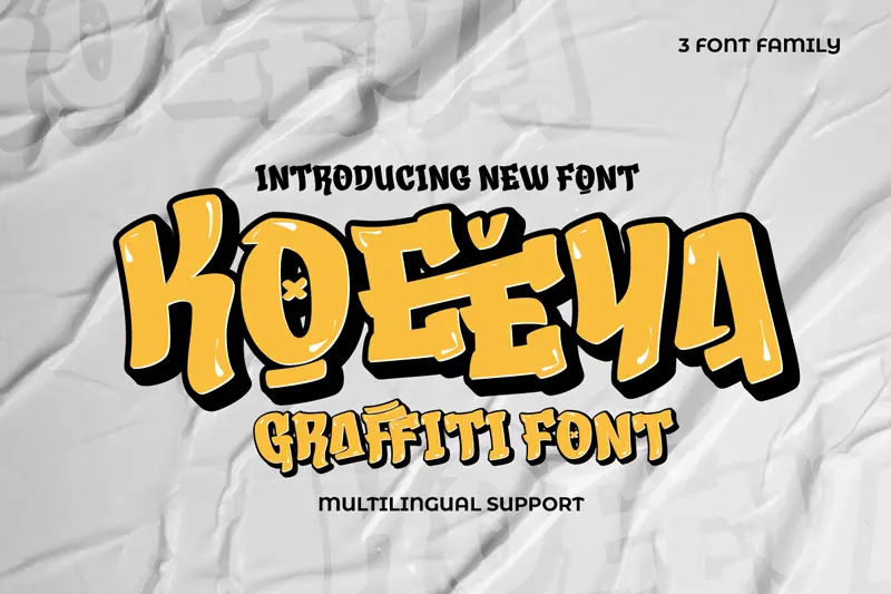 Graffiti alphabet font