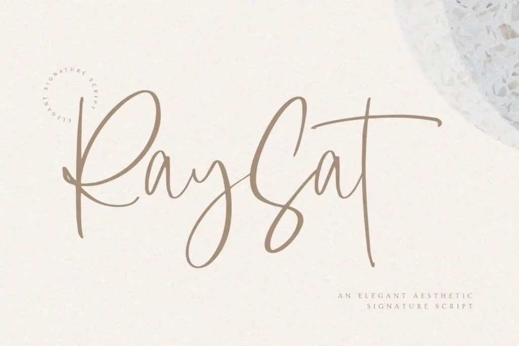 Raysat - Elegant Signature Font 