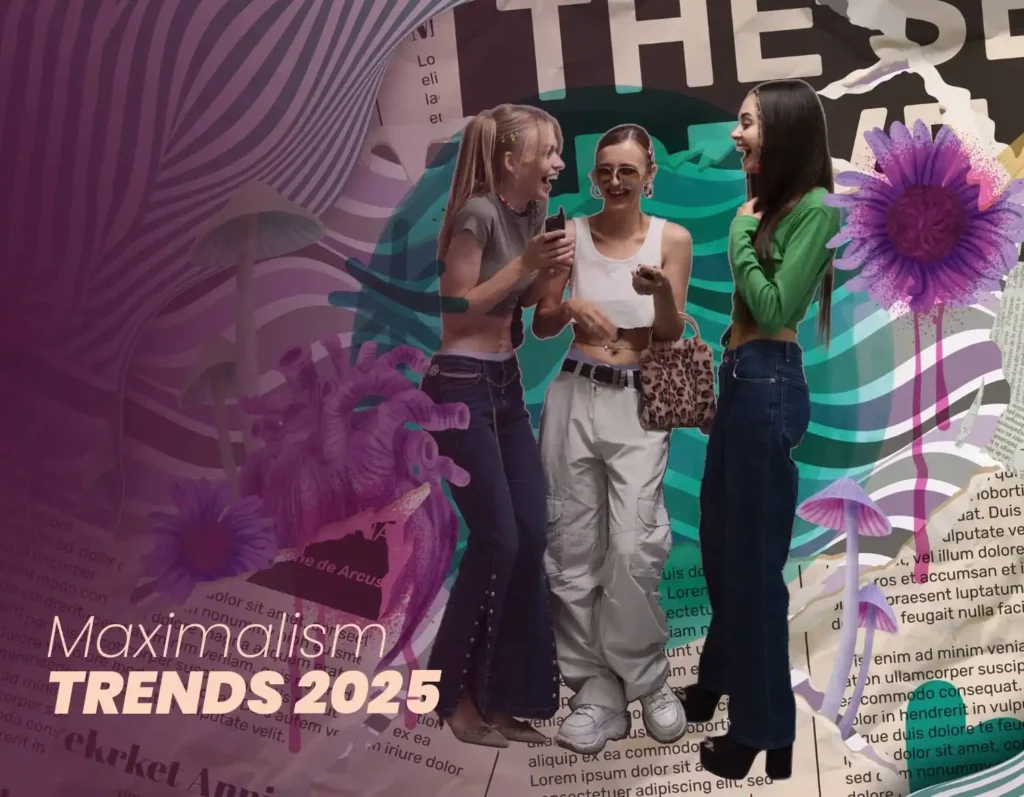 Maximalism graphic design trends 2025