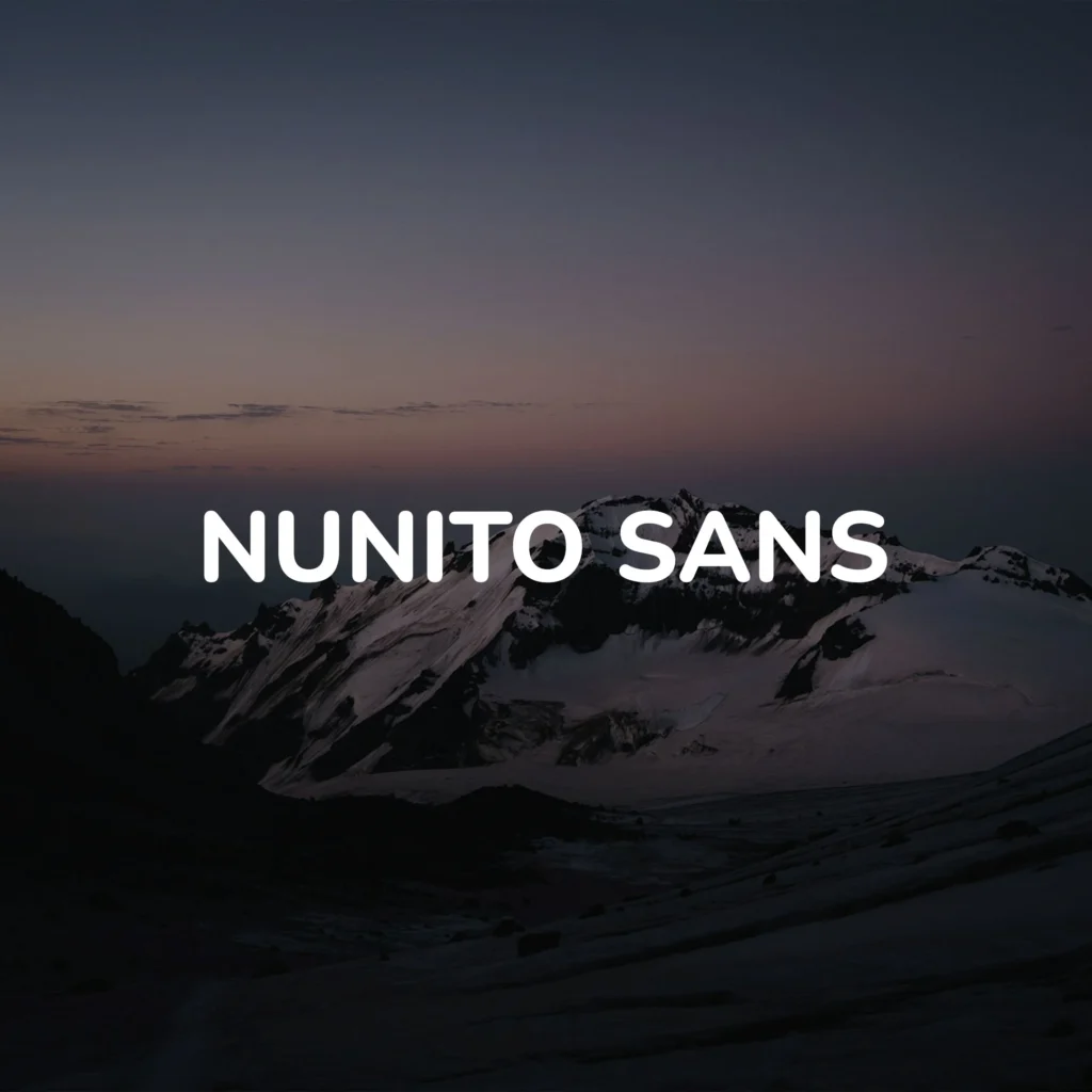 nunito font