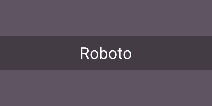 Roboto font download