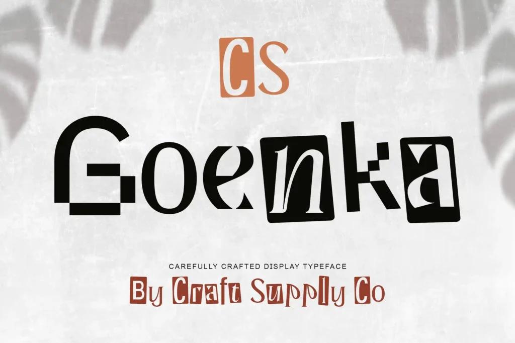 Goenka – Collage Font