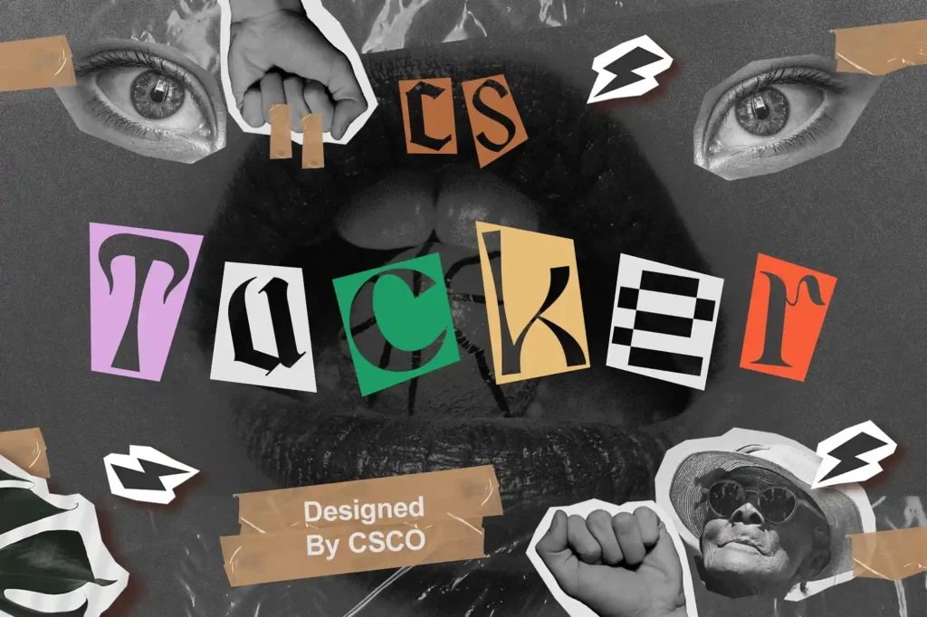 Tucker – Collage Font