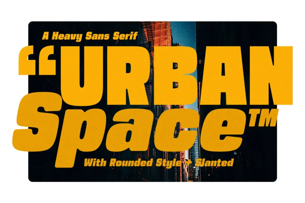 Urban Space font download