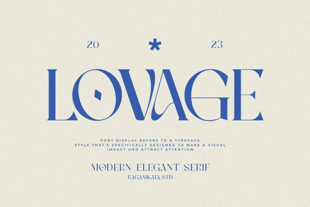 Lovage luxury font