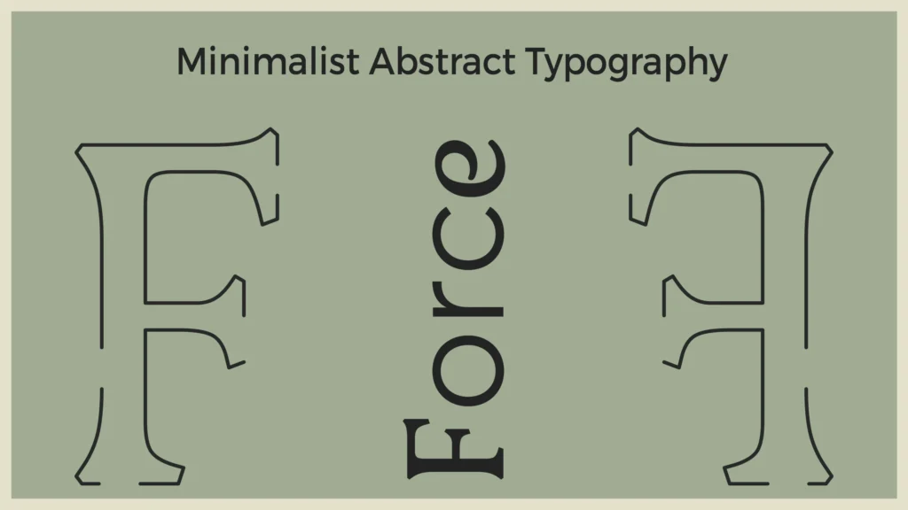 Minimalist Abstract Typography