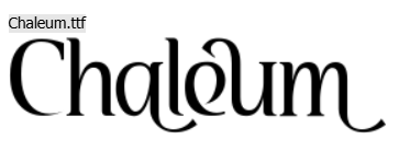  Chaleum luxury font