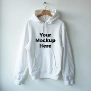 White hoodie mockup