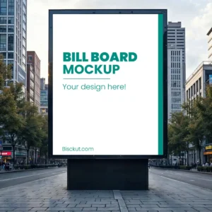 Outdoor Banner Billboard Mockup PSD