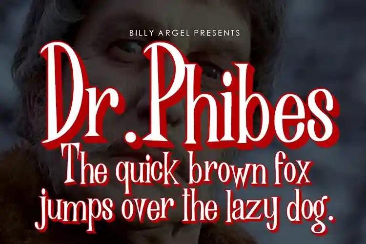 Dr Phibes Font by Billy Argel Fonts download