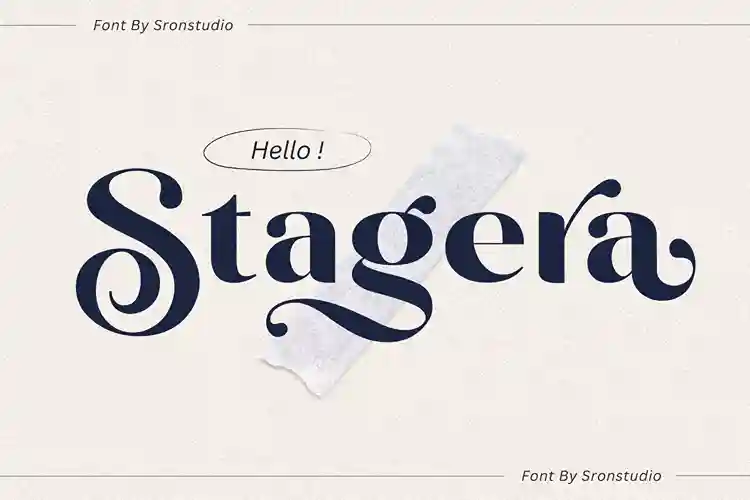 Stagera free luxury font