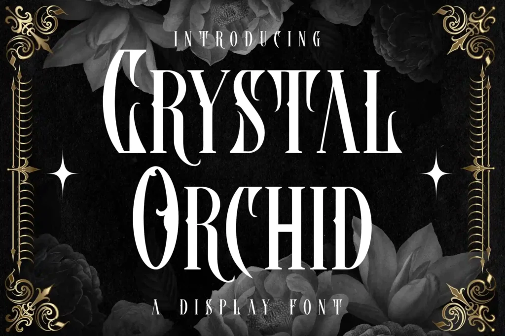 Crystal Orchid Display Blackletter Font