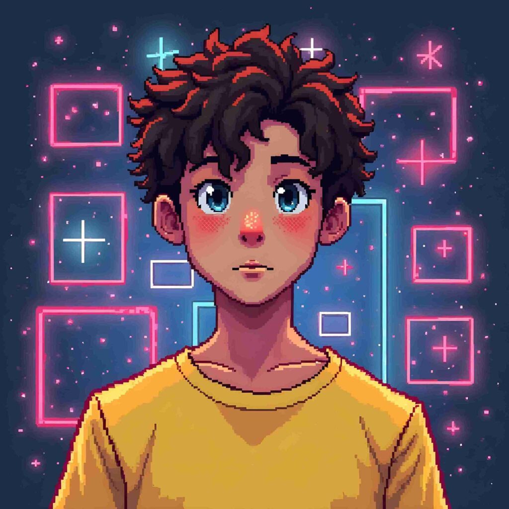 Detailed Pixel Art Portrait