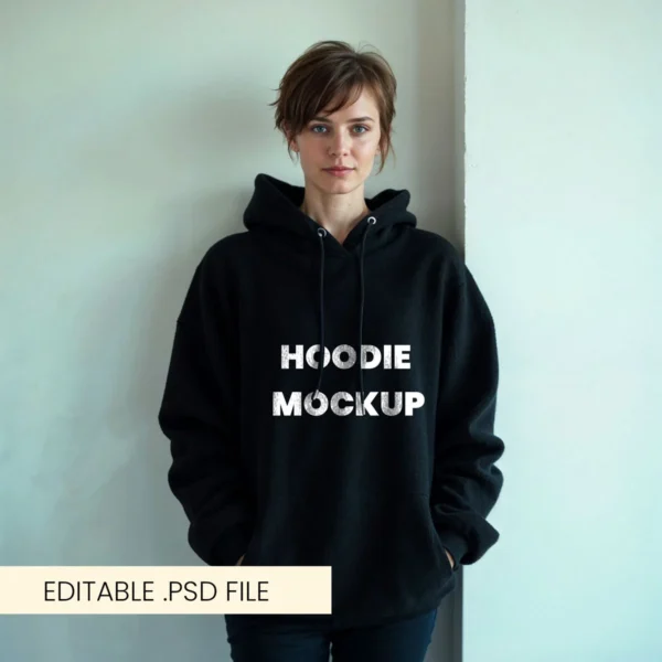 Black Hoodie Mockup free download