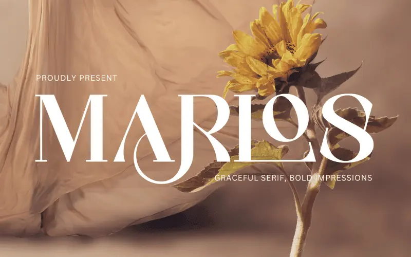 Marlos luxury font