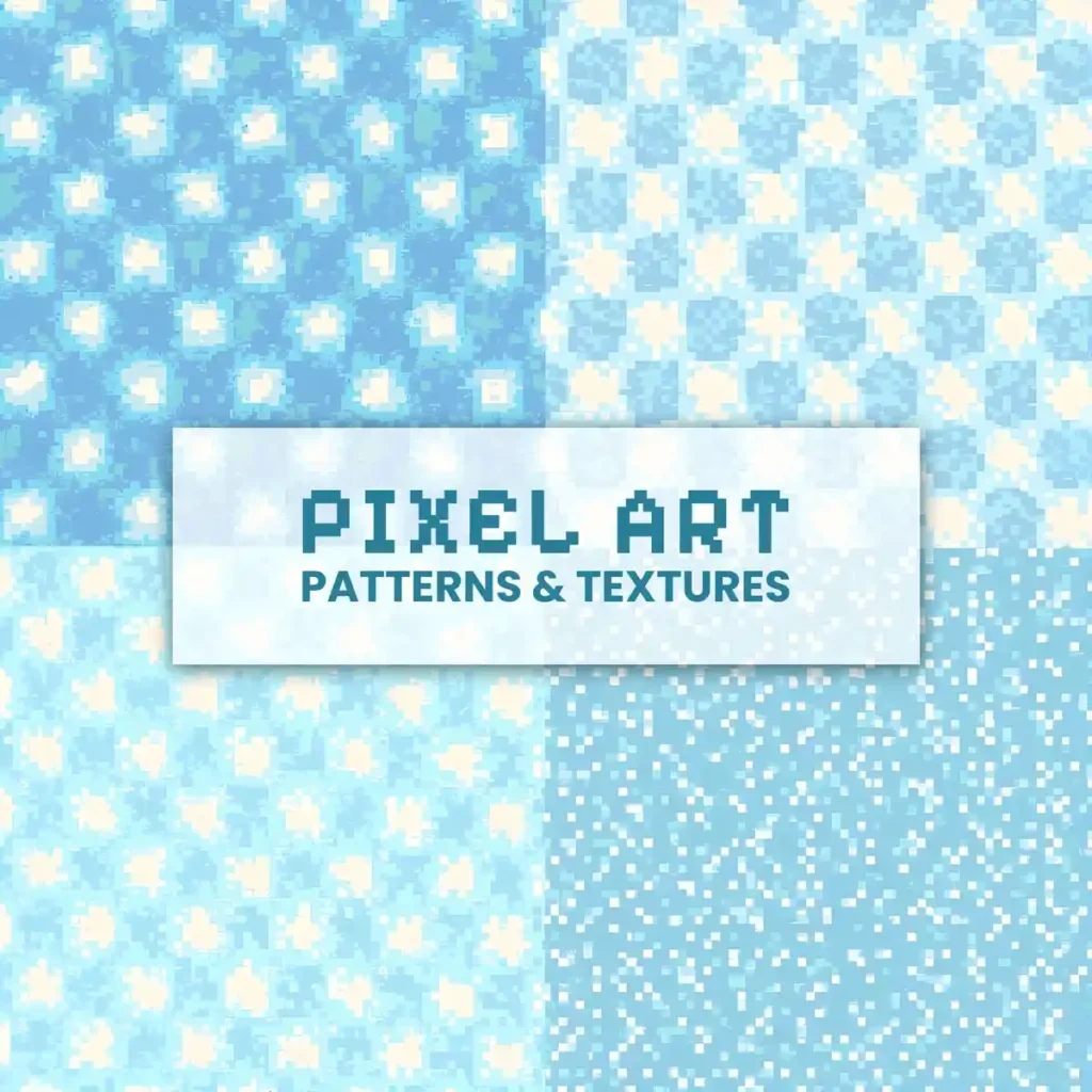 Pixel art textures and patterns