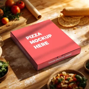 Pizza box mockup download