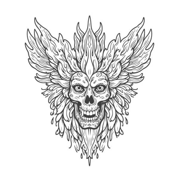 Skull Tattoo Line Art download