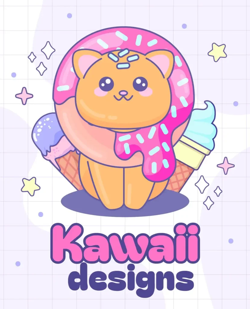 Visual representation of kawaii designs