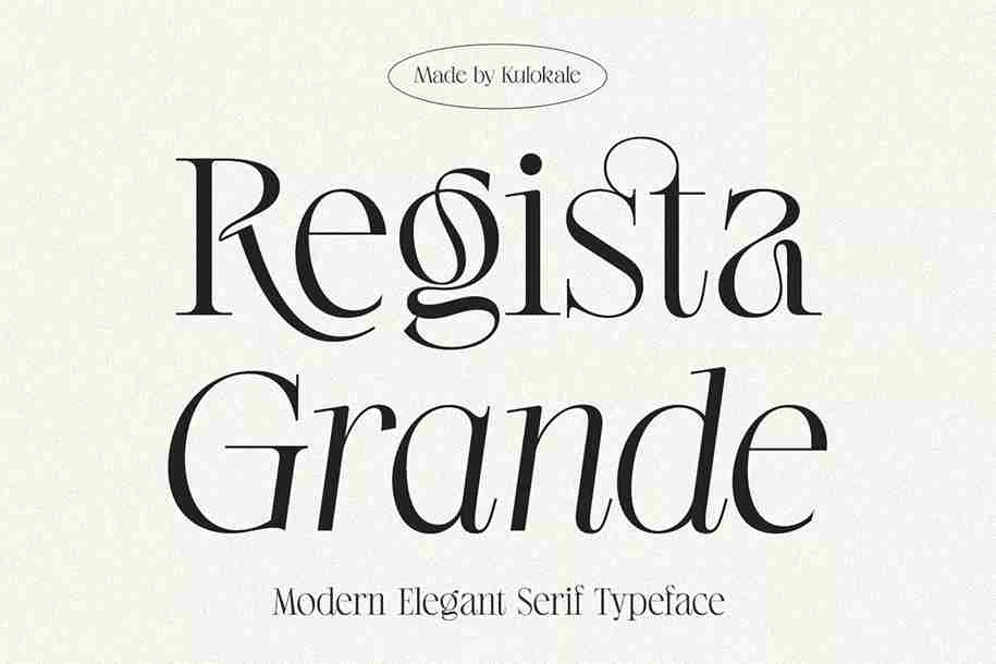 Regista Grande font download