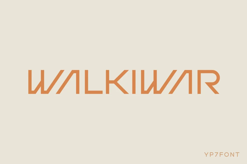 Walkiwar Modern Display Font download 