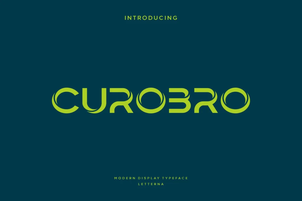 Curobro display font download