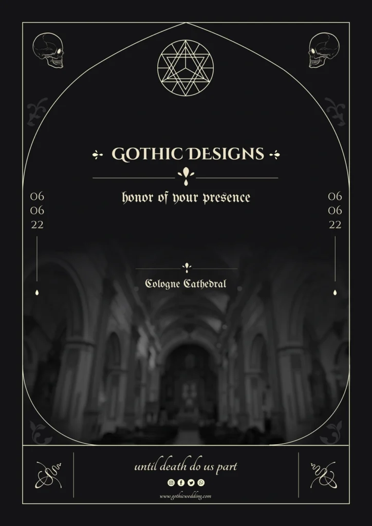 Visual representation of gothic designs