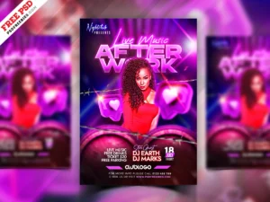 After Party Poster PSD Template