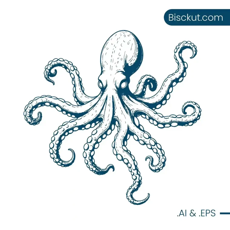 Octopus Line Art