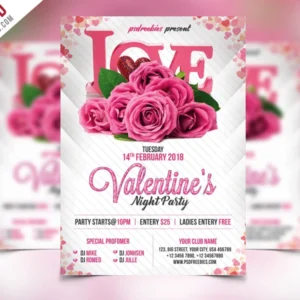 Love Event Flyer PSD Template