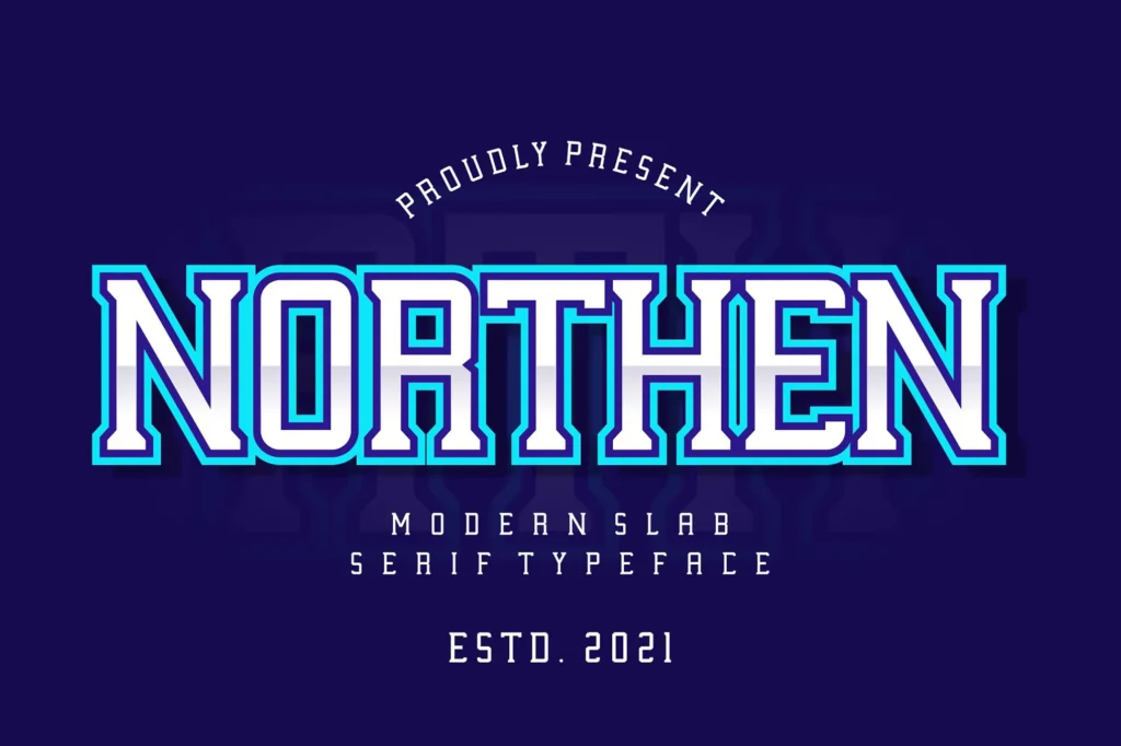 Northen Slab serif font