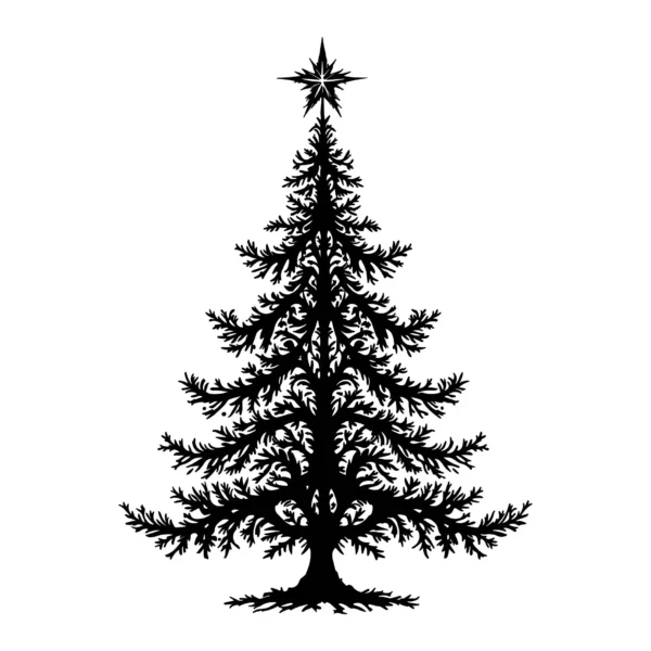 Christmas Tree Silhouette - Premium Vector Design download