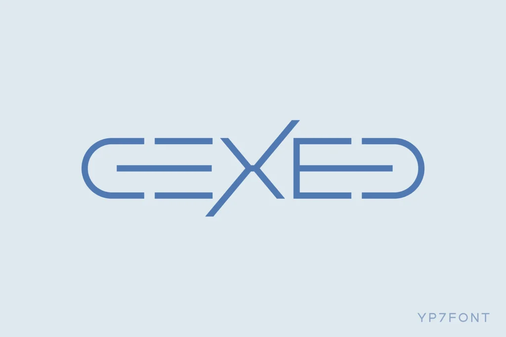 Cexed Modern display font download