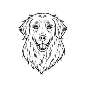 Dog illustration line art download