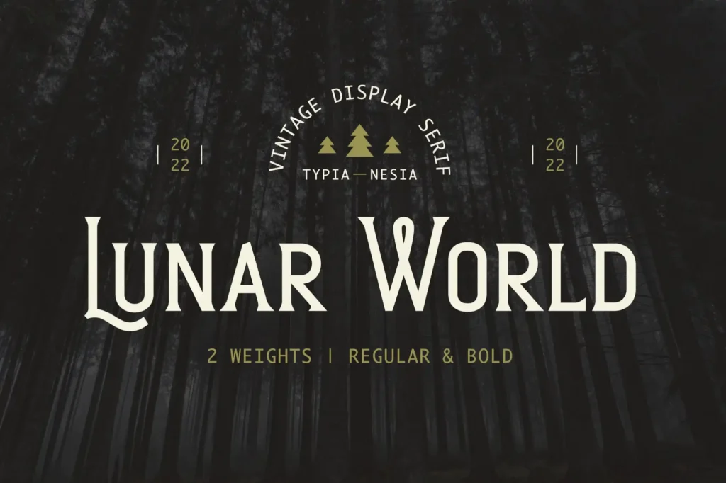 Lunar World - Classic Vintage Display Serif 