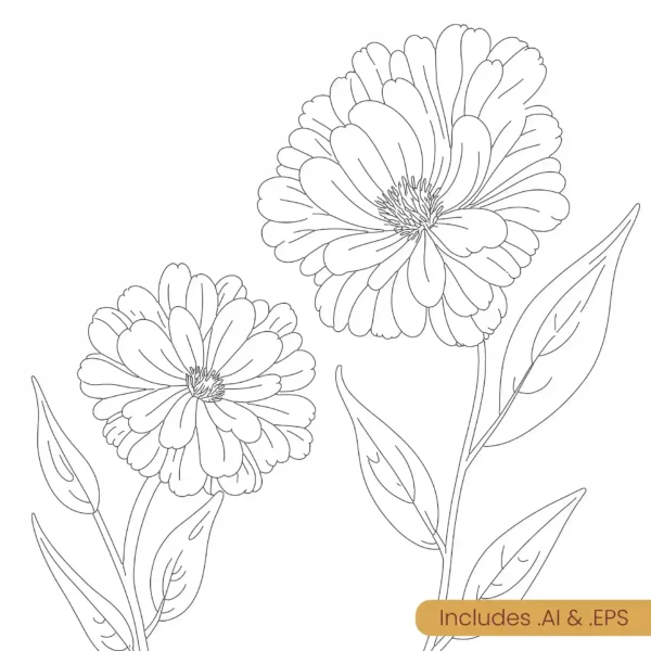 Flower Line Art download