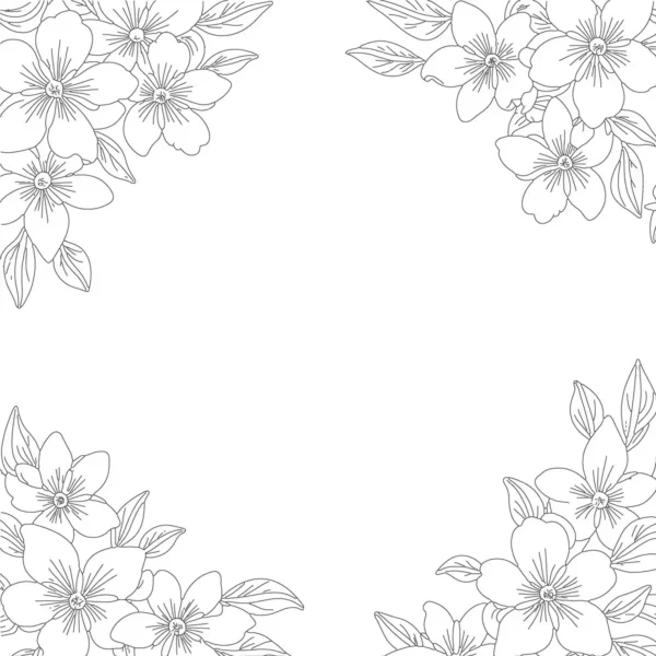 Floral Background Line Art download