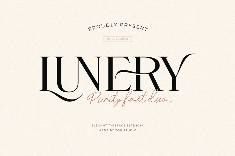 Lunery Purity font download