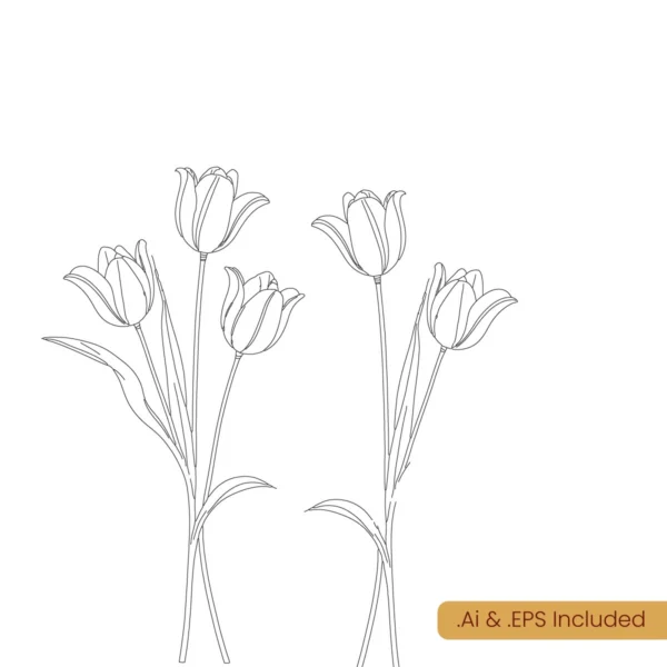 Minimal Floral Line Art download